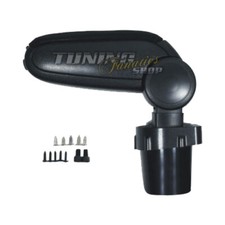 Für Kia Rio 2005-  Stoffbezug SCHWARZ Armlehne Mittelarmlehne MAL