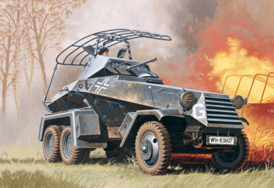 Sd. Kfz. 232 6 wheel. 1:35 Plastic Model Kit ITALERI