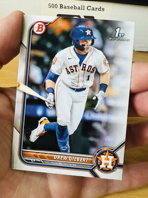 DREW GILBERT HOUSTON ASTROS 2022 BOWMAN DRAFT #BD-152 1ST BOWMAN FBC