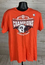 Auburn Tigers 2013 SEC Champions Shirt Adult Large Orange New w/o Tags ST01