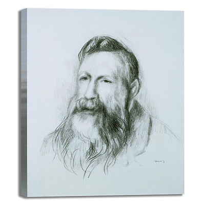 Renoir portrait of Rodin design frame print canvas painted frame home furniture 