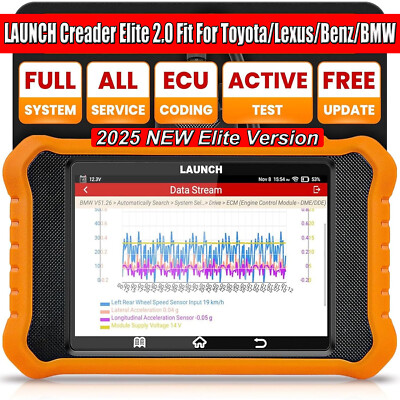 LAUNCH Creader ELITE 2.0 fit for Toyota Lexus Benz BMW Bi-Directional Scan Tool