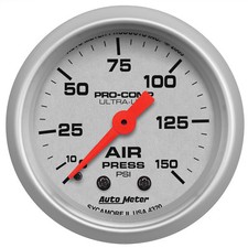 Autometer 4320 Ultra-lite 2-116 Air Pressure 0-150 Psi Mechanical Autometer 4320 Ultra-lite 2-116 Air Pressure 0-150 Psi Mechanical