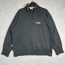 Vintage 90  s Tommy Hilfiger Athletics Sweatshirt Black Men's XL 085 Embroidered