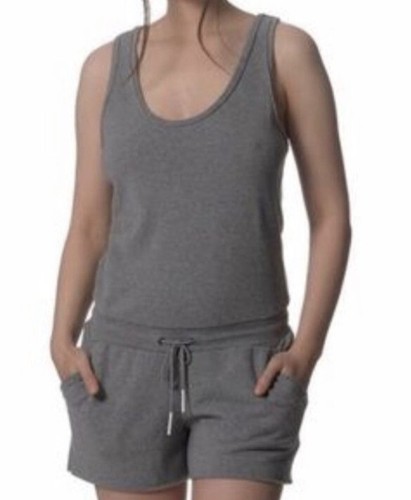 Kit & Ace Romper sz 2 women raglan fleece sweatshirt gray grey cotton cashmere