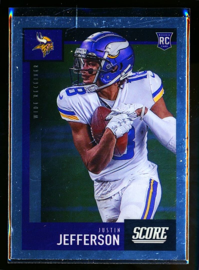 2020 CHRONICLES SCORE PREMIUM ROOKIE JUSTIN JEFFERSON VIKINGS