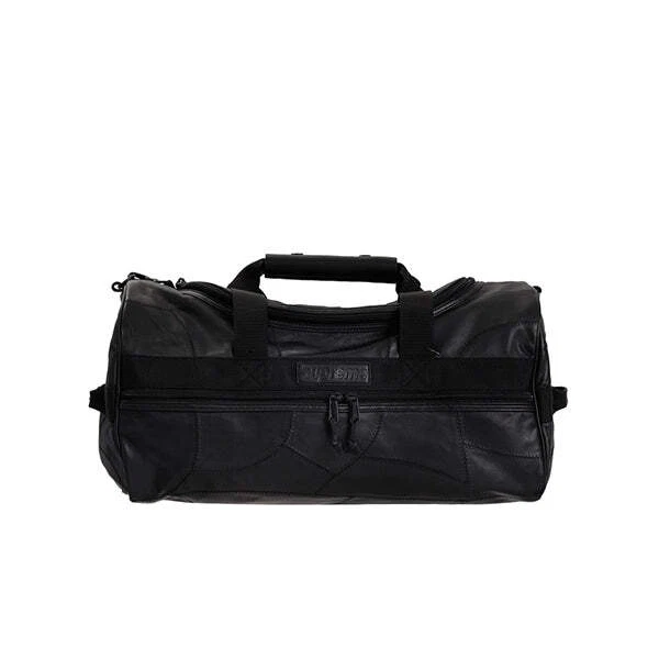 SAC DE SPORT SUPRÊME EN CUIR PATCHWORK NOIR FW19