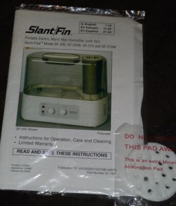 Slant/Fin Model GF-200, GF-200B, GF--210 + Instruction Manuel and Mineral Filter