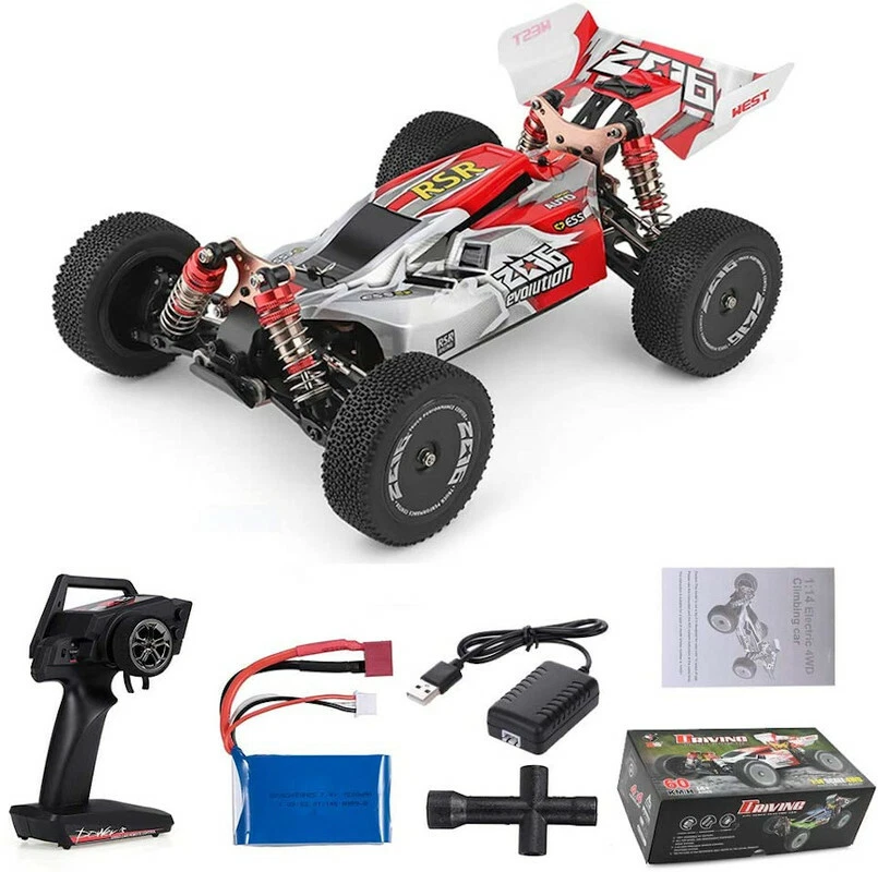 Auto Buggy WlToys XKS 144001 60km / h High Speed 1/14 2.4GHz RC Buggy 4WD - Immagine 4 di 4