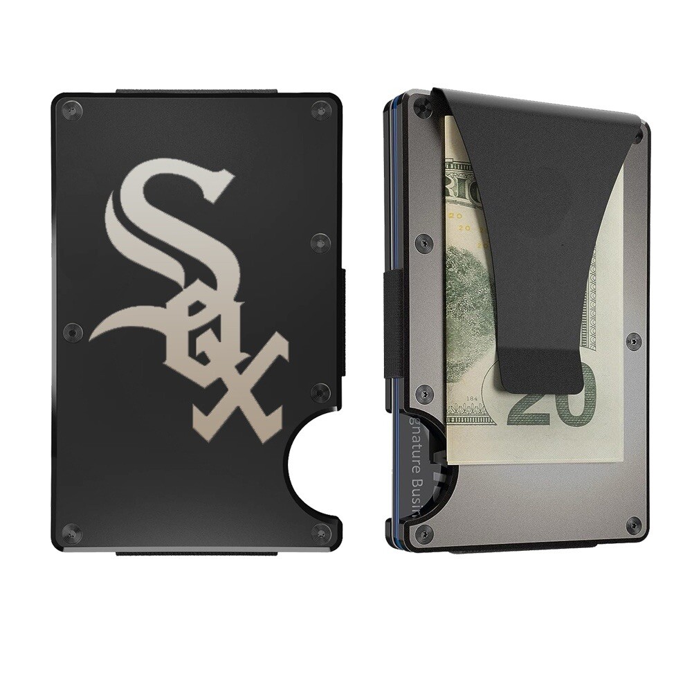Chicago White Sox Custom Engraved Metal Wallet Card Case-image