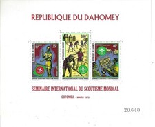 DAHOMEY  Bloc n° 18 neuf sans charnière