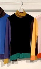 MARNI Uniqlo Women Heattech Turtleneck Long-Sleeve T-Shirt Black NWT