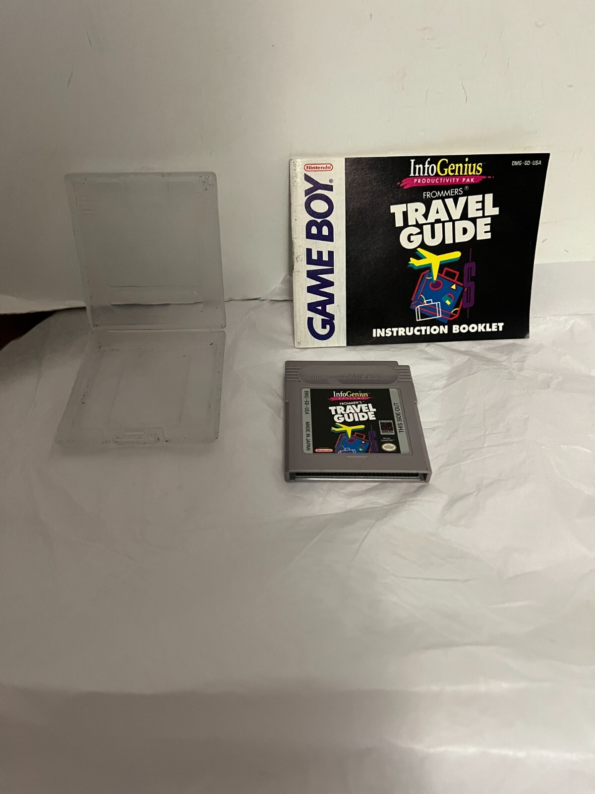 InfoGenius Productivity Pak: Frommer's Travel Guide Game Boy + Manual +Case 