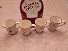 Williams-Sonoma Hot Chocolate Pot, 4 Snowman Chef Mugs & 4 Snowman Chef Spoons — photo 3