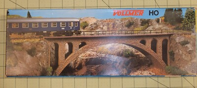 NIB Vollmer HO Scale Stone Arch Bridge unbuilt KIT #2509 B