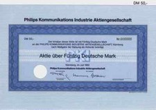 Philips Kommunikations Industrie PKI AG 1982 Nürnberg TeKaDe Lucent AT & T 50 DM