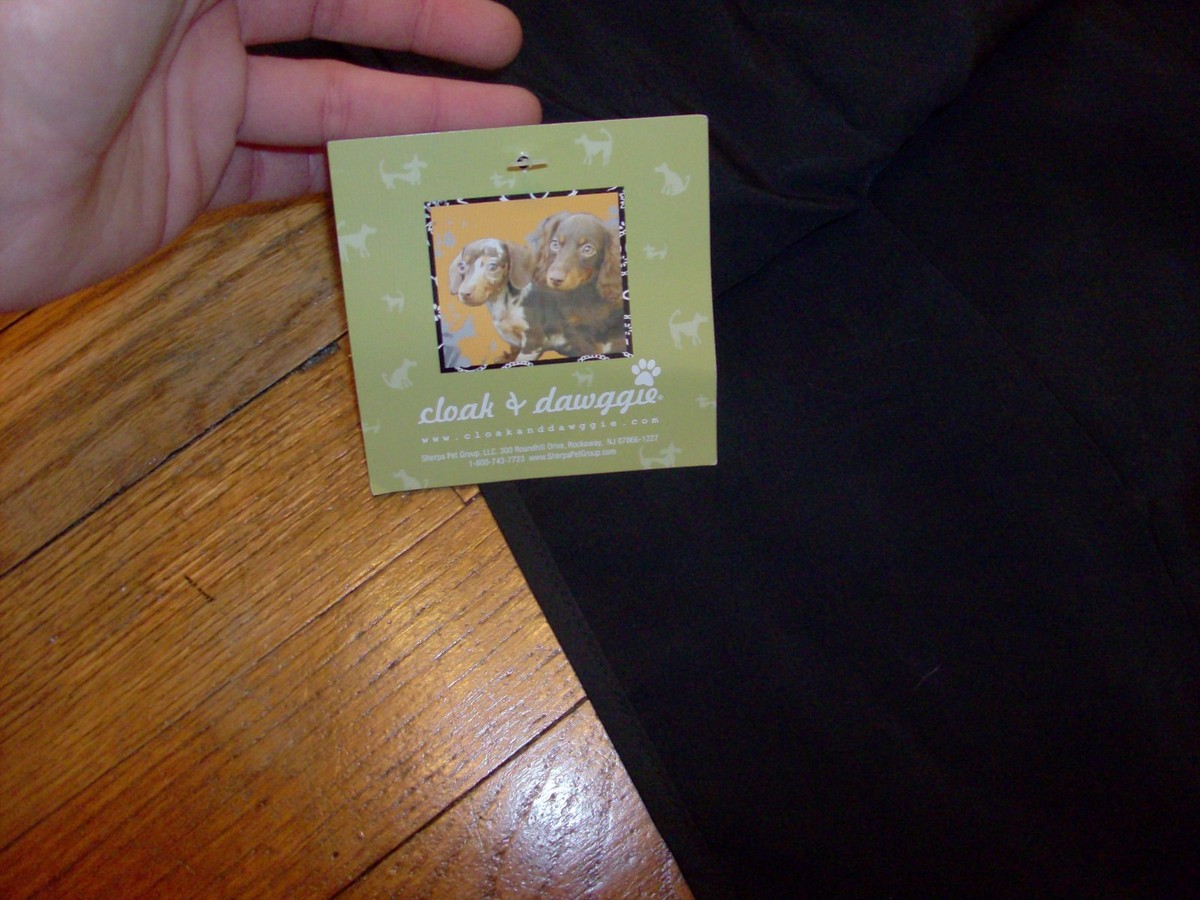 MEDIUM Cloak Dawggie Dog Cloak Tie on Coat Cover Nylon Shell