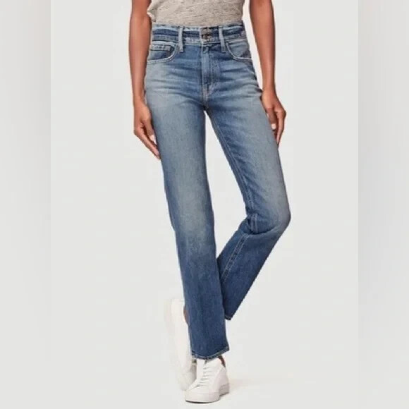 FRAME Denim Sylvie Heritage High Rise Slim Ankle Jean in Bowie - Size 24
