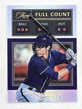 Christian Yelich 2022 Panini Three And Two Full Count Gold /50 #FC-10 Brewers