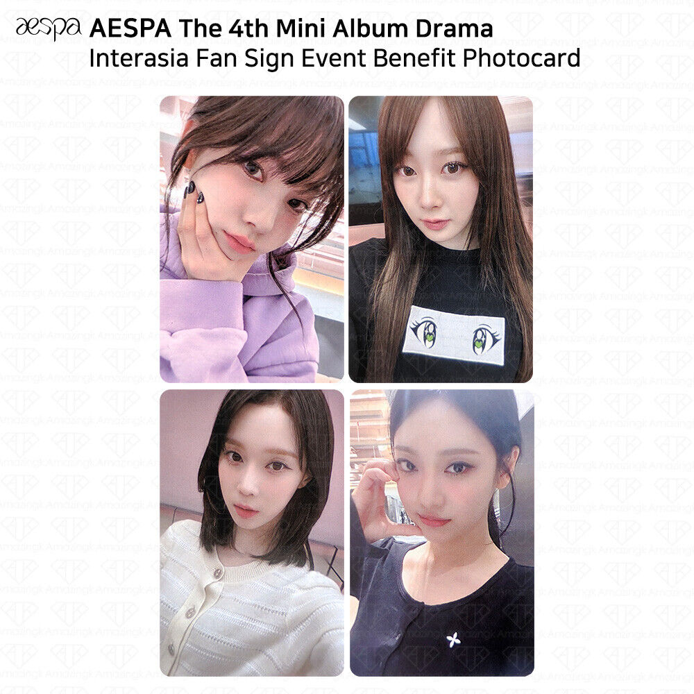 Aespa 4th Mini Album Drama Interasia Video Call Fan Sign Event