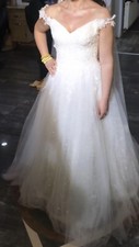 Wedding dress ♥ wedding dress lace up with veil, white size 38-42 used