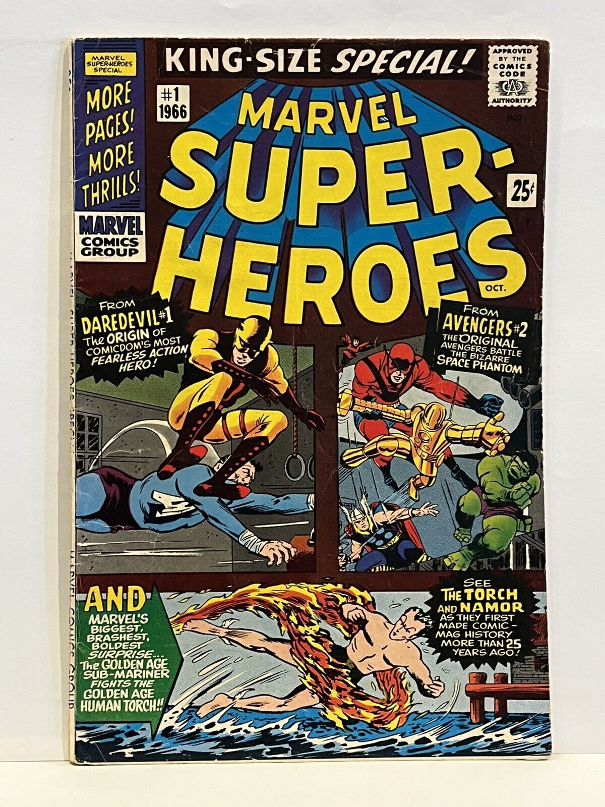 Marvel Super-Heroes #1 King-Size Special 1966 Marvel Comics Low To Mid Grade
