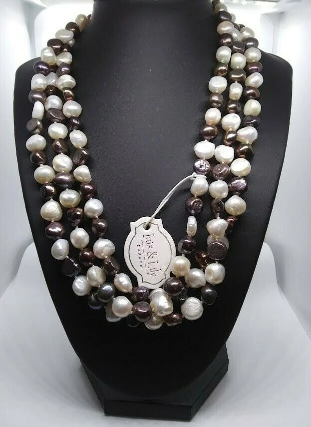 Iris Lily London Freshwater Pearl Necklace New with Tags eBay