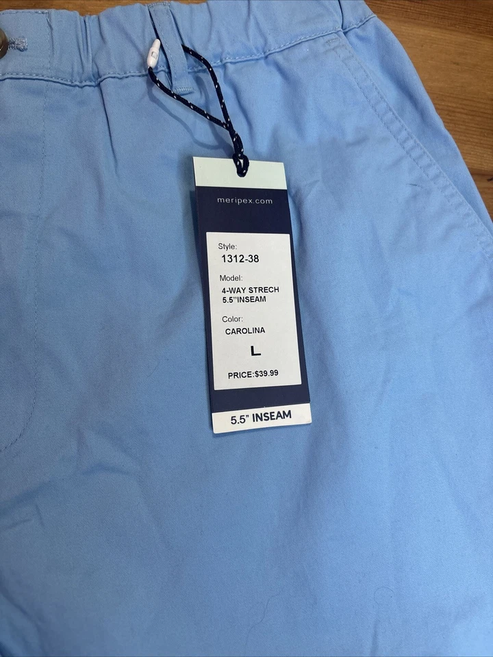 Pantalones Cortos Hombre Meripex Talla Grande Carolina Azul 5.5 Entrepierna Foto 2 de 4