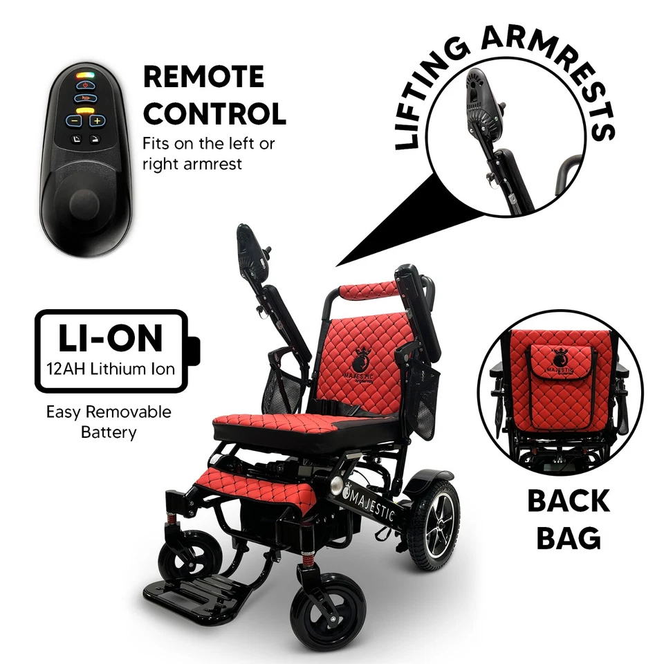 2025 Travel Wide Autofolding Electric Wheelchair Lightweight - Image 3 of 4