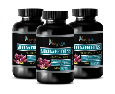 mood boost for women - MUCUNA PRURIENS VELVET BEAN herbal supplement test 3BOTTL