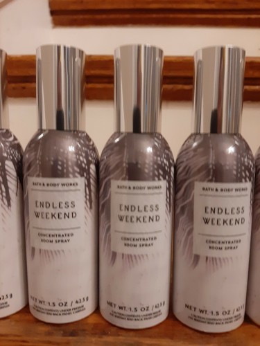 BATH AND BODY WORKS ENDLESS WEEKEND CONCENTRATED ROOM SPRAY LOT 6 NEW 1.5 OZ - Picture 2 of 4