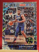 2019-20  Hoops Premium Zion Williamson SILVER LAZER PRIZM RC (C)!!