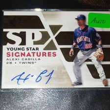 Upper Deck 2008 SPx Young Star Signatures Autograph Alexi Casilla Twins YSS-AC