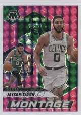 2024-25 Panini Mosaic Montage Pink Mosaic Prizm 26/149 Jayson Tatum #29