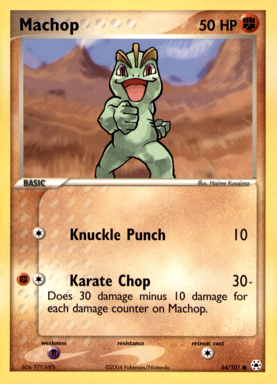 Machop Common Hidden Legends 64/101 NM