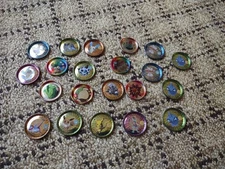 Lot Of 21 POKEMON Tazos Metal Original Mexico Pogs Sabritas RARE Mewtwo