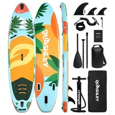 Inflatable Paddle Board 11ft 34 inch Extra Wider Stand Up Paddle Board Stable...