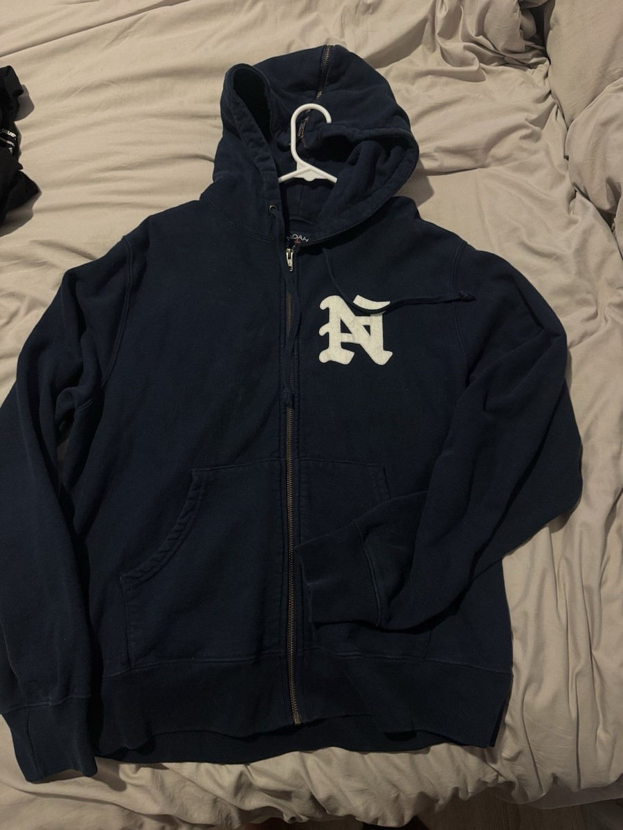 Noah NY Split Full Zip Hoodie - Navy Blue - Size Men's Large | eBay