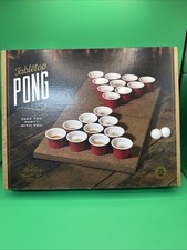 Table Top Pong Drinking Game Folding Wooden B...