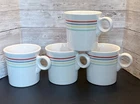 Fiestaware Fiesta 1990’s Quattro Coffee Mugs Set Of 4 Retired!