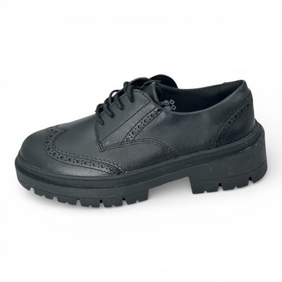 M&S Kinder Leder Chunky Brogue Schulschuhe UVP 38,00 £