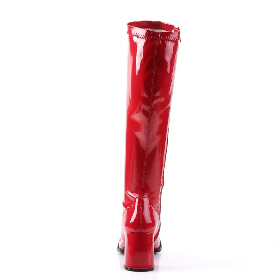 Sale GOGO-300 bequeme Funtasma Damen Stretchstiefel Boots knallrot Lack Gr 37 - Bild 4 von 4