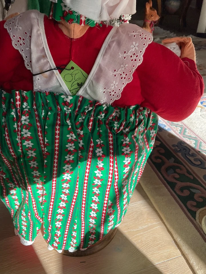 Annalee #801 vintage de Papá Noel y señora Claus 32" de alto 1983 Foto 4 de 4