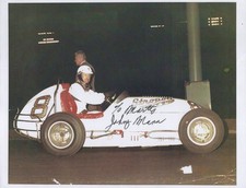 Johnny Mann Dexter Park NY midget Stropou 8 1960s - Himes Estate Signed Photo