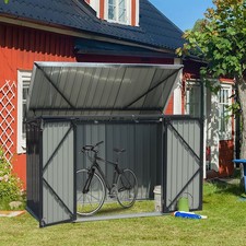 Garden Shed Lockable Bicycle Storage Bike Tool Box Outdoor Garbage Bin Sheds UK