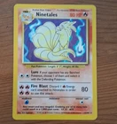 Pokémon TCG Base Set Ninetales 12/102 Holo Rare Unlimited English WotC
