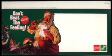 Can’t Beat the Feeling! Sundblom Santa Claus for Coca-Cola store sign 1989