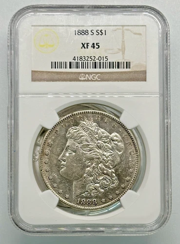 1888-S Morgan Silver Dollar XF45 NGC San Francisco
