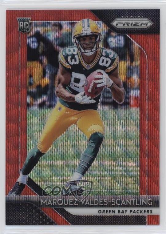 2018 Panini Prizm Red Wave 38/149 Marquez Valdes-Scantling #240 Rookie RC 15ej