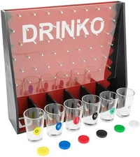DRINKO Shot Glass Party Drinking Game Fairly Odd Novelties Fun Social Adults